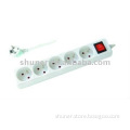 5-way French type extension outlet with surge protector